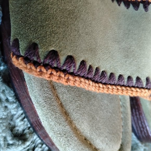 AEROSOLES LODGE SUEDE SANDALS SZ 6.5 - Picture 4 of 7